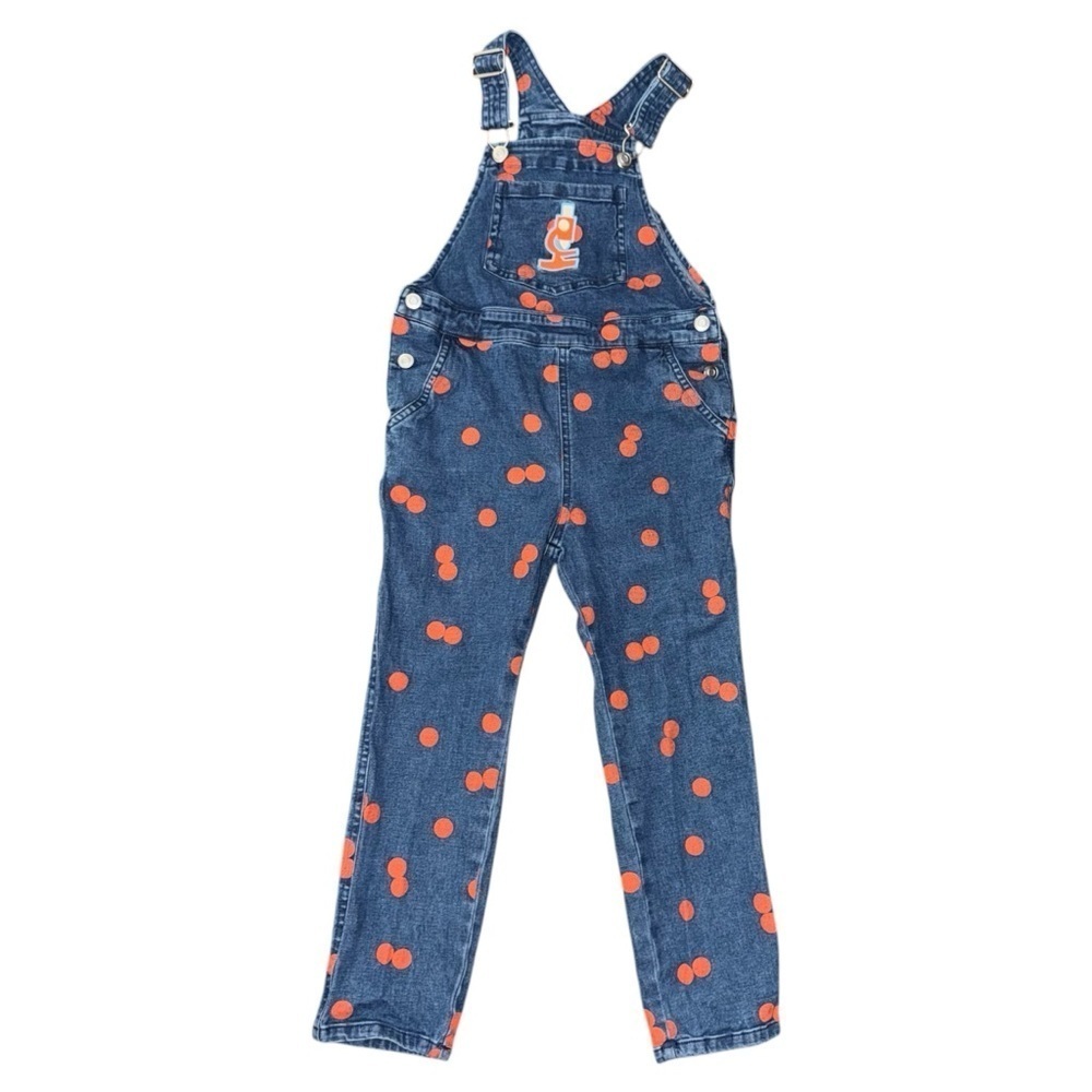Christian Robinson x Target Toddler 5T Denim Overalls w/ Polka Dots & Microscope